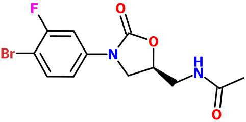(image for) MC005027 (S)-N-((3-(4-Bromo-3-fluorophenyl)-2-oxooxazolidin-5-yl)methyl)acetamide